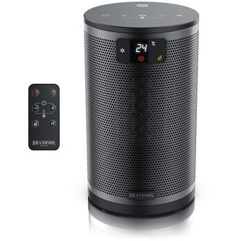 Тепловентилятор з пультом дистанційного керування - Лауреат нагород - ЕКО-режим, енергозберігаючий, тихий - 1500 Вт - 2 швидкості - Захист від перекидання та перегріву