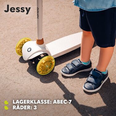 Дитячий триколісний самокат LIONELO Jessy Premium для дітей від 3 років до 50 кг, 56 x 26 x 60-80 см, коричневий