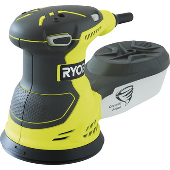 Шліфувальна машина з довільною орбітою Ryobi ROS300A (300 Вт, шліфувальний диск 125 мм, в комплекті набір шліфувального паперу з 2