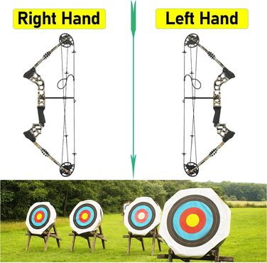 Набір складеного лука для дорослих початківців 20–70 lb – мисливський та спортивний лук з повним комплектом аксесуарів