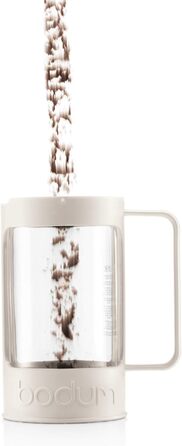 Кавоварка Bodum BEAN на 8 чашок (система фільтрів преса, ізольована, захист від протікання, 1,0 літра) Крем-крем 8 чашок