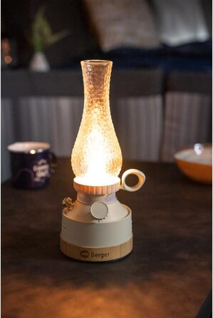 Ліхтар для кемпінгу Berger Dorina з портативним зарядним пристроєм Акумуляторний кемпінговий ліхтар для використання без електрики Кемпінговий ліхтар з батареєю та USB-кабелем Легкий кемпінговий ліхтар для використання в наметах без електроенергії