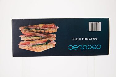 Електричний гриль Cecotec Rock'nGrill 1500 Rapid. Облицювання з каменю RockStone, регульована по висоті верхня пластина, піддон дл