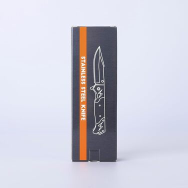 Кишеньковий складаний ніж Rolgno, портативний ніж з нержавіючої сталі, нековзний EDC одноручний ніж для виживання з замком лайнера