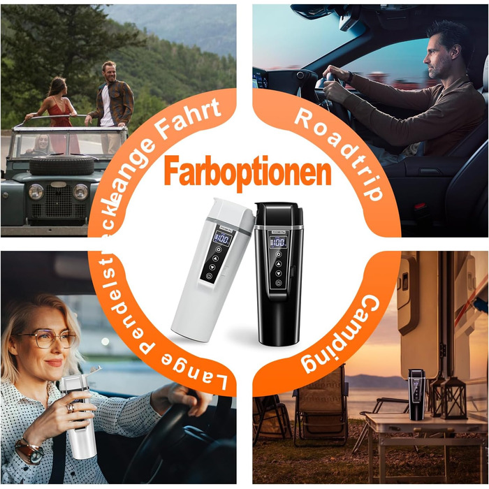 Подорожній чайник автомобільний 12v 24v для автомобіля вантажівки таксі дитини, чайник швидкого нагріву для автомобіля подорожня к