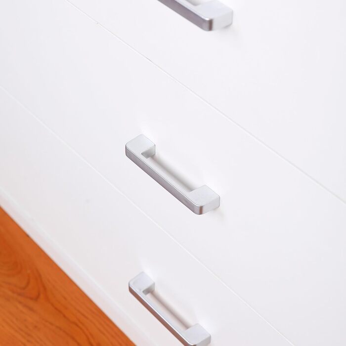 Пеленальний столик ecomi, дитячий комод з дерева з пеленальною тумбою, 3 шухляди, 1 дверцята, висота 100 см, білий колір, пеленальний столик 113x100 см, хромовані ручки