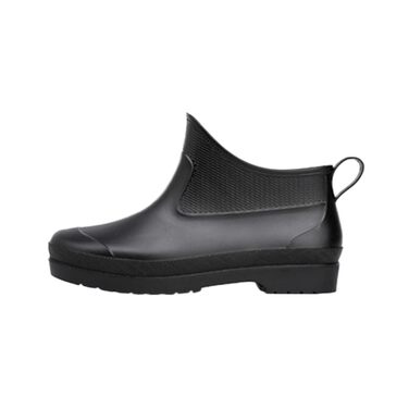 Чоловічі гумові гумові чоботи, водонепроникні черевики до щиколотки, робоче взуття, чорні, розмір ЄС 42