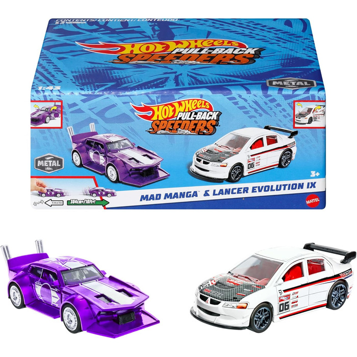 Машинки на колесах в наборі з 2 шт. , підходять для всіх поверхонь, масштаб 143, для колекціонування, для дітей віком від 3 років,