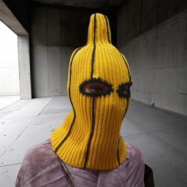 Забавна балаклава/лижна маска у формі банана оригінальна в&39язана маска для обличчя на Хелловін, Різдво, зимові спортивні фестивалі, еластична, тепла, унісекс, подарунок для дорослих