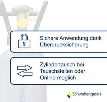 Балон CO2 Schwabengase 2 кг – харчовий газ для акваріумів і систем дозування