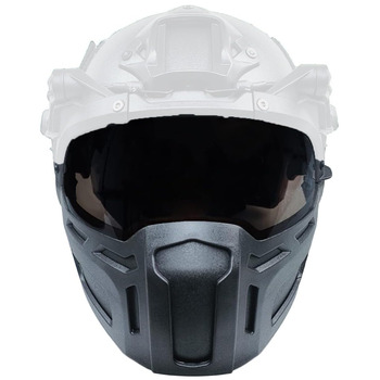 Тактична захисна маска для обличчя для швидких шоломів, військова захисна маска для страйкболу та пейнтболу, мисливські шоломи з регульованими окулярами, аксесуари для військових ігор та мисливських костюмів