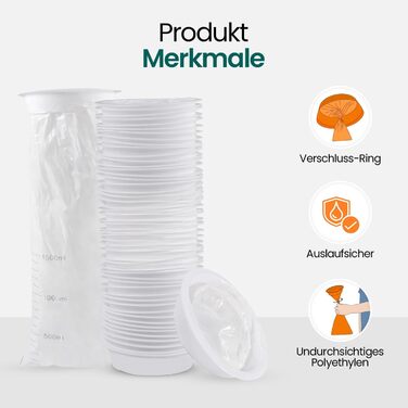 Білих блювотних пакетів об&39ємом 1500 мл з мундштуком, що герметично захищають від ранкової нудоти, відрижки, для вагітних - пакети для стискання, пакети для слини, 50