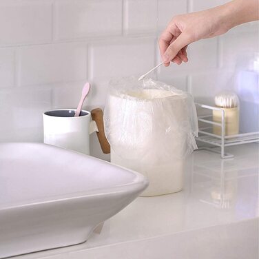 Міцних контейнерів для сміття, 0,5 л, для невеликих сміттєвих баків / настільних баків, підходять для баків об&39ємом 2 літри або менше. Прозорі., 300