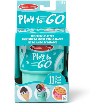 Морозиво MELISSA & DOUG Play to Go, іграшковий набір для гри в морозиво, 1 EA