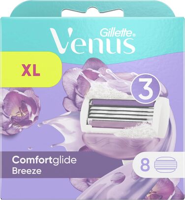 Леза для бритви VENUS Gillette Venus Breeze, 8 шт. (1 упаковка)