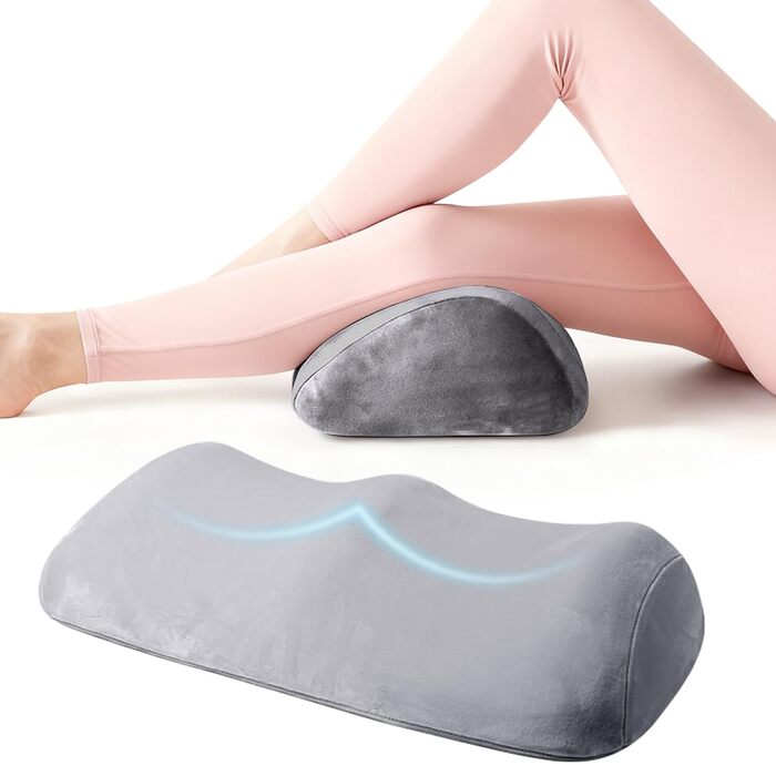 Ергономічна подушка для коліна, наколінник з піни з ефектом пам&39яті, знімний та пральний, для підтримки ніг, колін, стегон, 55 30 14,5 см