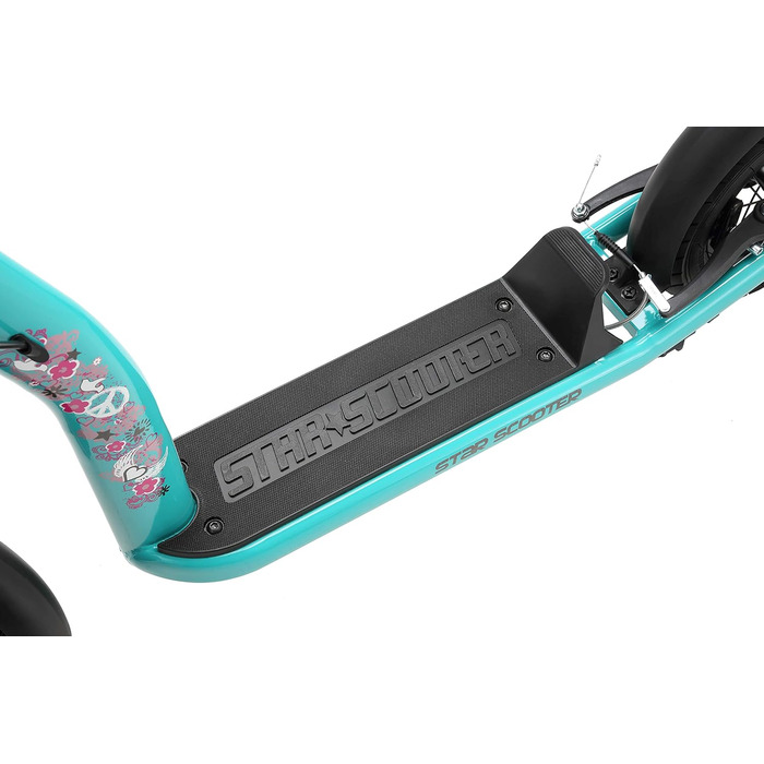 Дитячий педальний самокат від 5 років City Kick Scooter Повітряні шини регульовані по висоті 10-дюймові нове покоління м'ята