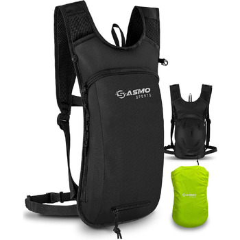 Велосипедний рюкзак SASMO 6L, чорний, ультралегкий, з термовідділенням та сіткою для шолома