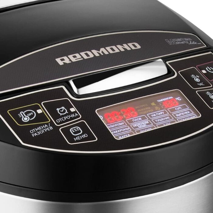 Мультиварка REDMOND RMC-RMC-M4512 (російська), 40 програм (хліб, приготування на пару тощо), сенсорний РК-дисплей, 5 літрів, Мульт