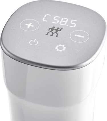 Паличка ENFINIGY sous-vide, плита sous-vide з інтуїтивно зрозумілим сенсорним дисплеєм, точним налаштуванням температури та стабільністю високої температури, білий, 1009634