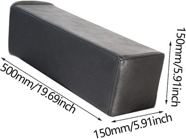 Подушка для підлокітника дивана, диван, бічний підлокітник, подушка, зносостійка, м&39яка підтримка ліктів, ліжко, читання, піна високої щільності для дому, диван, чорний