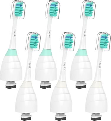 Змінні насадки для щітки, сумісні з електричною зубною щіткою Philips Sonicare E-Series Essence, Xtreme, Elite, Advance і CleanCare, змінні насадки, 6 шт.