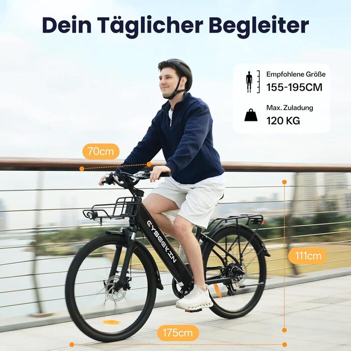 Чоловічий електровелосипед S10 26 дюймів, електричний велосипед для дорослих з двигуном 250 Вт, акумулятором 48 В 499,2 Втгод, 4,4-дюймовим РК-дисплеєм, електровелосипед з амортизаційною вилкою, до 100 км, 25 км/год, Pedelec для жінок, міські поїздки, чор