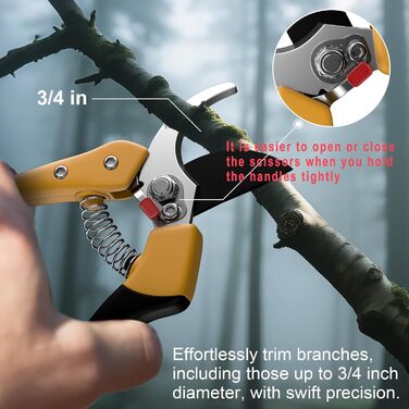 Садові ножиці, секатори SK4, професійні садові ножиці з двостороннім механізмом для рослин, живоплотів та квітів, секатори SK4