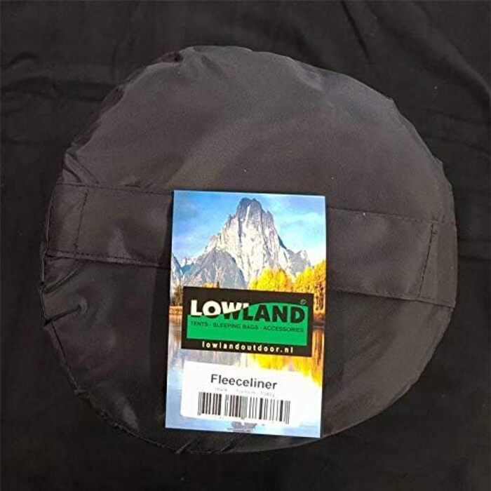 Спальний мішок для намету LOWLAND OUTDOOR Fleece Liner, чорний, 220x80 см