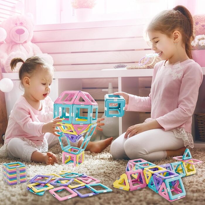 Деталей, Magnetic Building Blocks Іграшки від 3 років, Magnetic Toys Магніти Дитячі іграшки від 3 4 5 6 7 8 років для хлопчиків Ді
