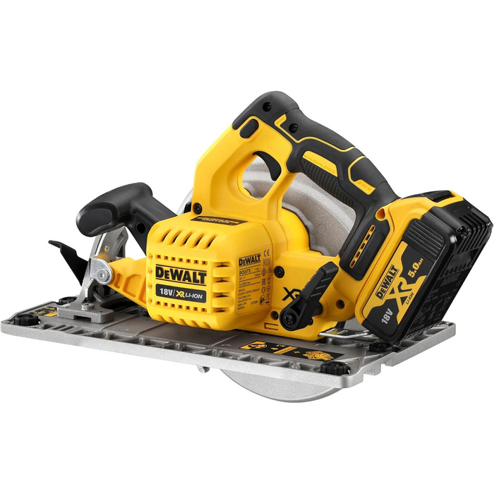 Акумуляторна циркулярна пила Dewalt 18 вольт DCS572NT (ø пильного диска 184 x 16 мм, макс. глибина різання під кутом 90 58 мм, мак