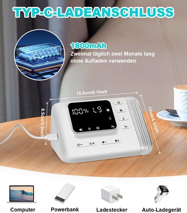 Електричний назальний аспіратор WADEO Baby з дезінфекційною камерою та 9 регульованими рівнями всмоктування, електричний назальний