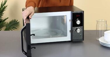 Мікрохвильова піч Samsung MS23F300EEK/ET, швидке та рівномірне розморожування, 23 л (800 Вт) одномісна