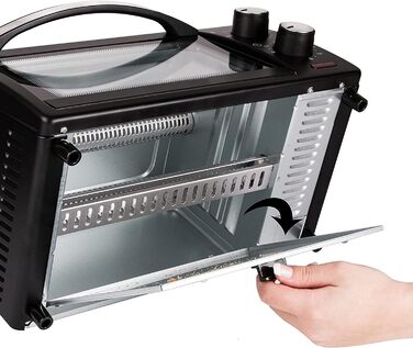 Міні-духова шафа 9 літрів Таймер на 60 хв 800 Вт 100-230C Міні піч Духова шафа Міні-піч Кемпінгова піч Мала духова шафа Маленька духова шафа