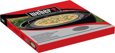 Камінь для піци Weber - великий (Ø 36 см), глазурований кордієритовий камінь для барбекю, швидке нагрівання та віддача тепла, підх