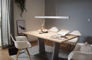 Розумна підвісна LED-лампа Paulmann SmartHome Zigbee Aptare, 18 Вт, 2700 К, метал, шліфований алюміній, стельовий світильник
