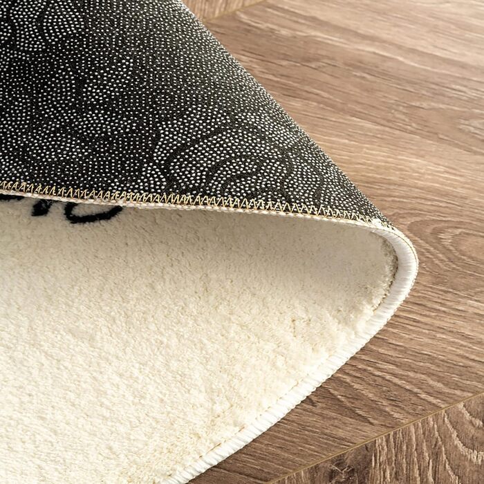 Килимок для спальні 40 х 120 см, що миється, милий і кумедний дитячий килимок, сучасний, з принтом, білий, неправильної форми для