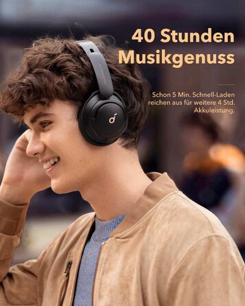 Навушники soundcore by Anker Q30, гібридна активна шумоізоляція, індивідуальні режими, звук у форматі hi-res, еквалайзер у додатку