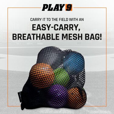 Набір обтяжених бейсбольних м&39ячів Plyoball (зі швами) для тренування кидків та швидкості з натяками, 6 шт., 9