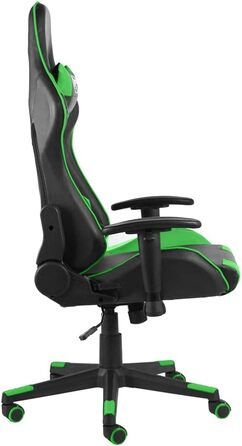 Ігрове крісло поворотне зелене ПВХ