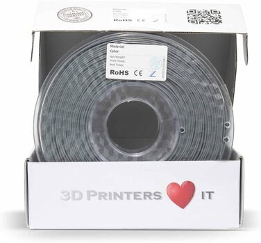 Мм СІРИЙ 1кг - високоякісна нитка для 3D-друку, легка в обробці, ідеальна для моделей та прототипів, 3D PLA 2.85