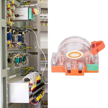 Перемикач ножа-2P 63A Чиста мідь LED двонаправлений подвійний кидок, конструкція монтажного кільця, протиударна конструкція, прозора оболонка, велика рамка, для промислових підприємств