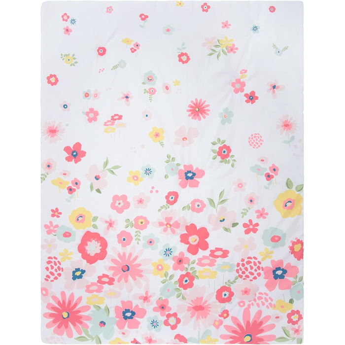 Комплект дитячої постільної білизни Sammy & Lou Floral Sprinkles для дівчаток, 4 предмети, в т.ч. ковдра, простирадло, підодіяльни