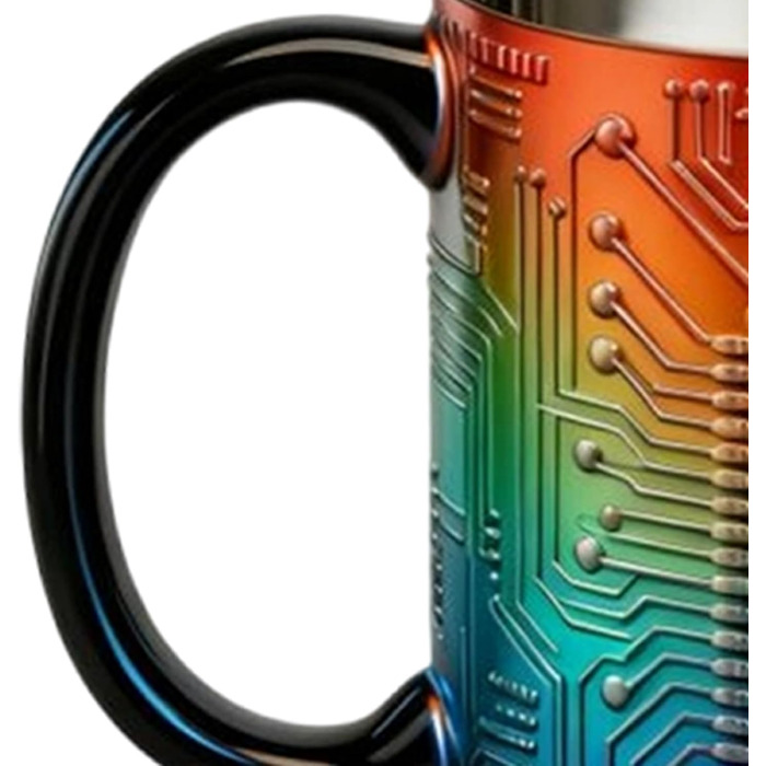 Класні кавові кружки для чоловіків Технологічний мотив, весела прикраса для вечірок Ізольована кружка з нержавіючої сталі, для кемпінгу на свіжому повітрі, походів, риболовлі, пікніків, домашніх вечірок, пива, чаю, води