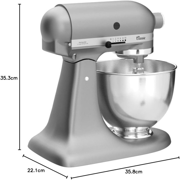 Кухонний комбайн KitchenAid 5K45SSL, срібло