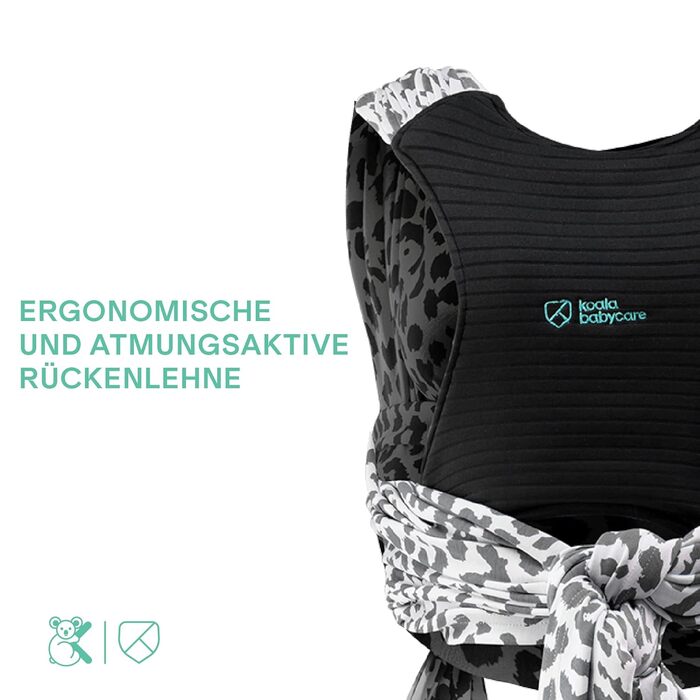 Слінг Koala Babycare - Легко одягається - Еластичний слінг до 15 кг - Регульований і унісекс