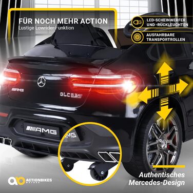 Дитячий електромобіль Mercedes Benz AMG GLC 63S Coupe 2.4 Ghz Пульт дистанційного керування - Звуковий модуль - Ліцензований - 4 x