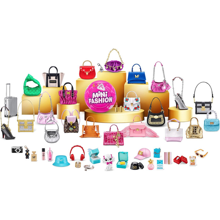 Міні-бренди Mini Fashion Серія 2, Модні сумки та аксесуари зі справжньої тканини, капсульна колекційна іграшка (2 шт.), 2 капсули Серія 2 2 капсули