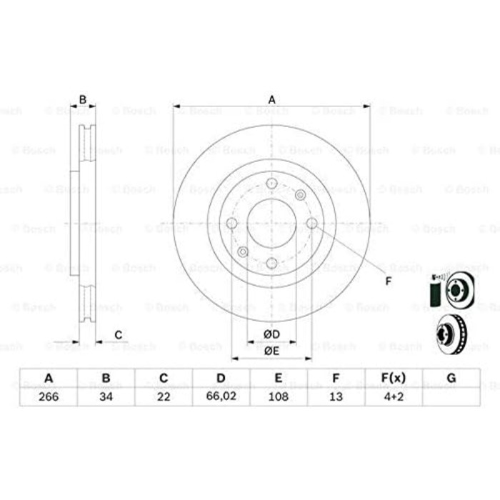 Гальмівні диски Bosch 0 986 478 618 (комплект 2 шт.)