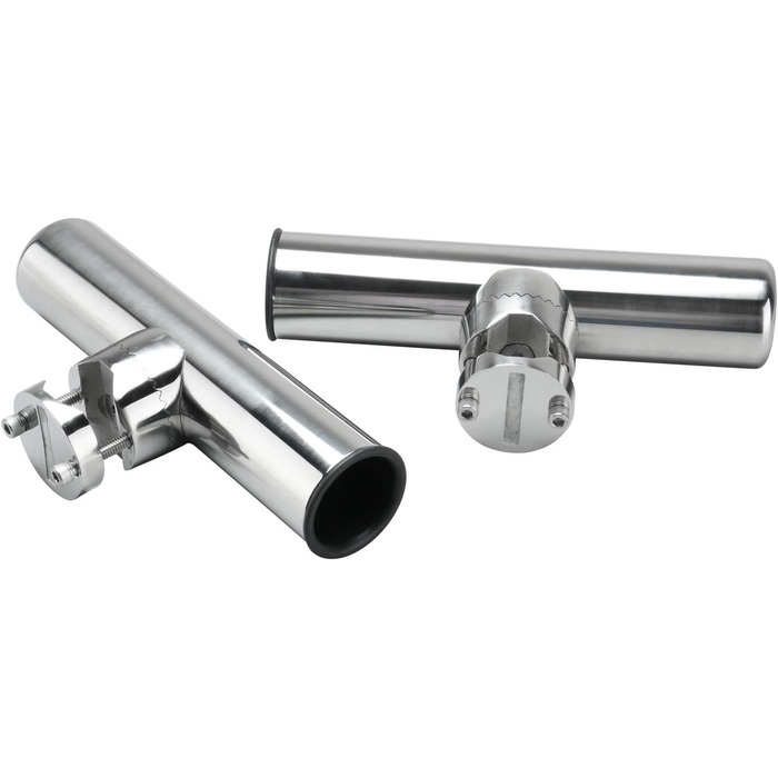 Тримачі для вудок FreeTec 2 з нержавіючої сталі, що обертаються, для рейок від 25 мм до 32 мм